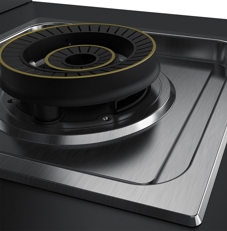 旋火專利設(shè)計  鍋底受熱更均勻