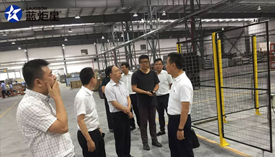 協會領導調研藍炬星集成灶智造小鎮