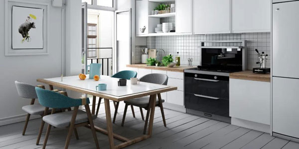 藍炬星集成灶易清理