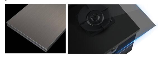 藍(lán)炬星集成灶黑晶玻璃工藝