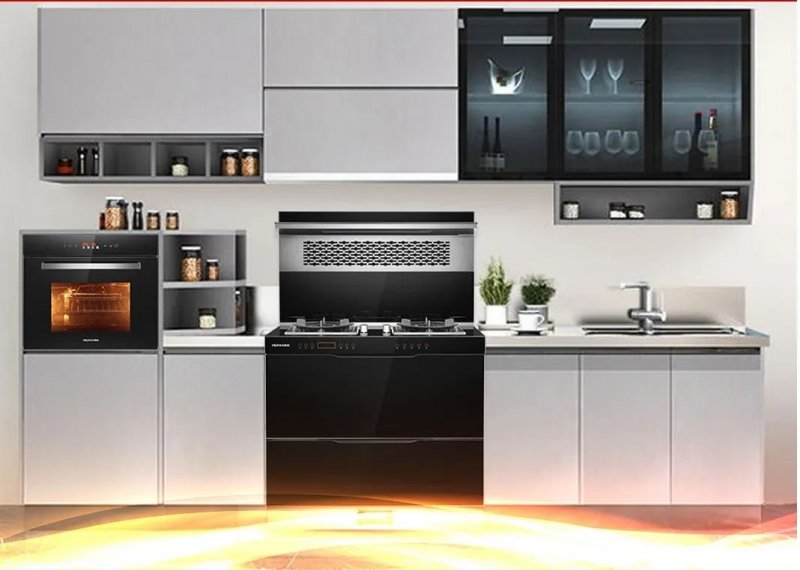 藍(lán)炬星集成灶讓你告別擁擠，廚房空間更加寬敞