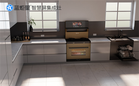 集成灶代理利潤-藍炬星智慧屏集成灶